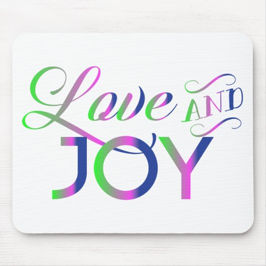 愛と喜びマウカラフルスパッド マウスパッド (正面)