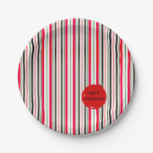 愛と喜びユー来ホリーパーティー ペーパープレート (正面)