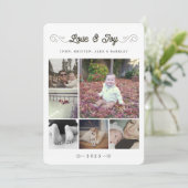 愛と喜び |クリスマスフォト数々のコラージュ シーズンカード (スタンド正面)