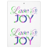 愛と喜カラフルび クリップボード (裏面)