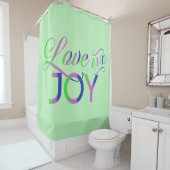 愛と喜カラフルび シャワーカーテン (インサイチュ)