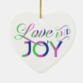 愛と喜カラフルび セラミックオーナメント (裏面)