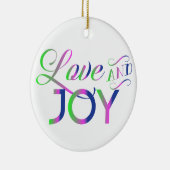 愛と喜カラフルび セラミックオーナメント (右)