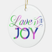 愛と喜カラフルび セラミックオーナメント (左)