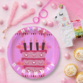 愛と多くのハッピーバースデー ペーパープレート (パーティー)