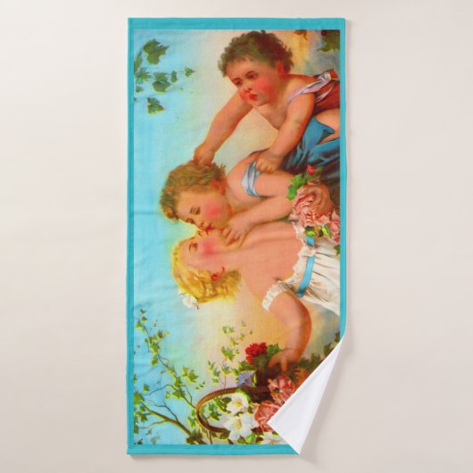 愛と嫉妬プリント バスタオル (バスタオル)