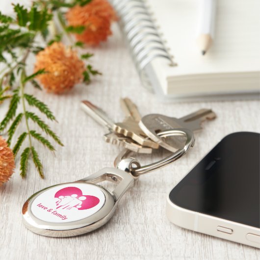 愛と家族 キーホルダー (側面)