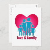愛と家族 ポストカード (正面/裏面)