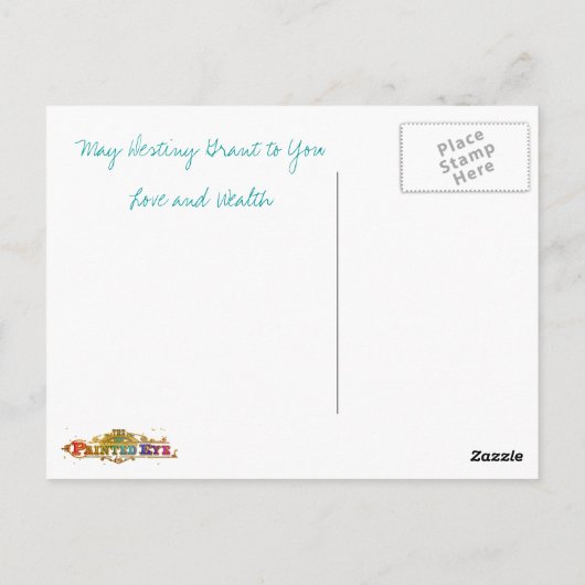 愛と富 ポストカード (裏面)