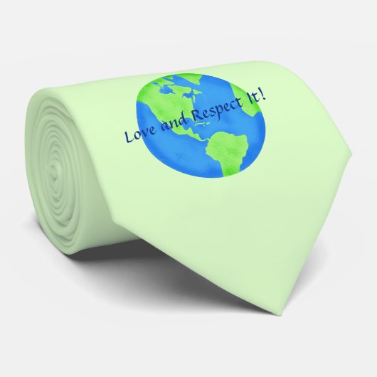 愛と尊敬の地球カスタムのグリーンアースの日 ネクタイ (ロール)