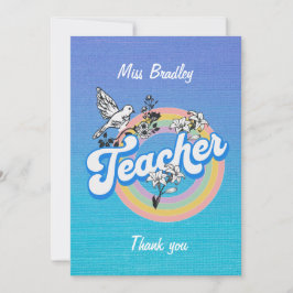 愛と尊敬を込めて先生ありがとう サンキューカード