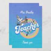 愛と尊敬を込めて先生ありがとう サンキューカード (正面/裏面)