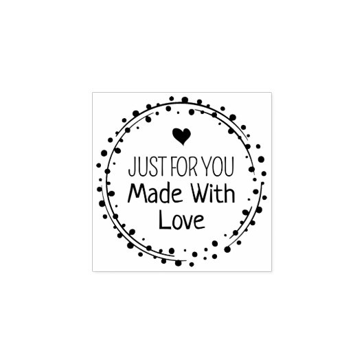 愛と小さなビジネスで作られたあなたのために ラバースタンプ (インプリント)