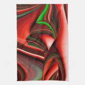 愛と希望の精神抽象芸術3Dレインボワート キッチンタオル (縦)