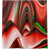 愛と希望の精神抽象芸術3Dレインボワート シャワーカーテン (正面)