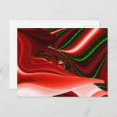 愛と希望の精神抽象芸術3Dレインボワート シーズンポストカード (正面/裏面)