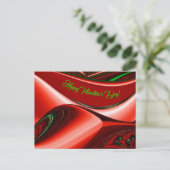 愛と希望の精神抽象芸術3Dレインボワート シーズンポストカード (スタンド正面)