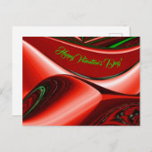 愛と希望の精神抽象芸術3Dレインボワート シーズンポストカード (正面/裏面)