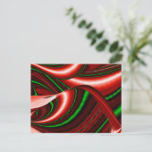 愛と希望の精神抽象芸術3Dレインボワート シーズンポストカード (スタンド正面)