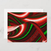 愛と希望の精神抽象芸術3Dレインボワート シーズンポストカード (正面/裏面)