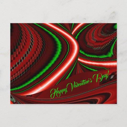 愛と希望の精神抽象芸術3Dレインボワート シーズンポストカード (正面)