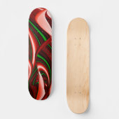 愛と希望の精神抽象芸術3Dレインボワート スケートボード (正面)