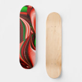 愛と希望の精神抽象芸術3Dレインボワート スケートボード (正面)