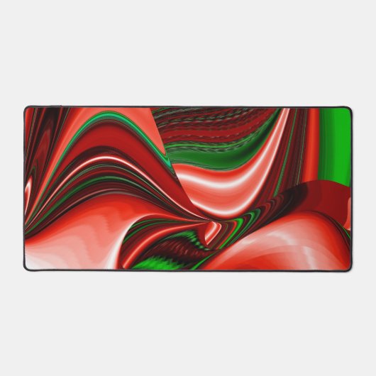 愛と希望の精神抽象芸術3Dレインボワート デスクマット (正面)