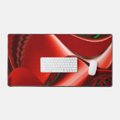 愛と希望の精神抽象芸術3Dレインボワート デスクマット (キーボード&マウス)