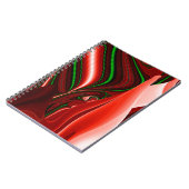 愛と希望の精神抽象芸術3Dレインボワート ノートブック (左側)