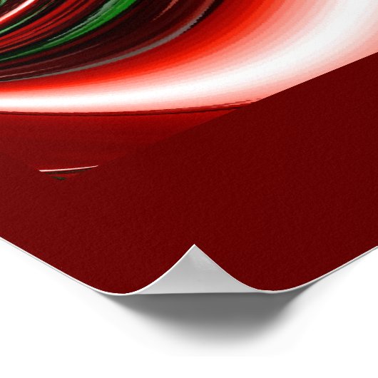 愛と希望の精神抽象芸術3Dレインボワート ポスター (角)