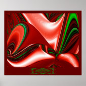 愛と希望の精神抽象芸術3Dレインボワート ポスター (正面)