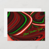 愛と希望の精神抽象芸術3Dレインボワート 出欠カード (正面/裏面)