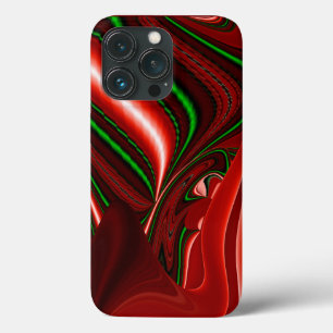 愛と希望の精神抽象芸術3Dレインボワート iPhone 13 PROケース