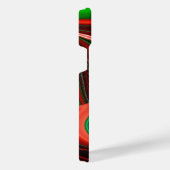 愛と希望の精神抽象芸術3Dレインボワート iPhoneケース (右側面)