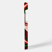 愛と希望の精神抽象芸術3Dレインボワート iPhoneケース (左側面)