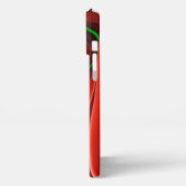 愛と希望の精神抽象芸術3Dレインボワート iPhoneケース (左側面)