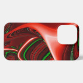 愛と希望の精神抽象芸術3Dレインボワート iPhoneケース (裏面横)