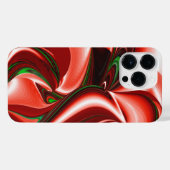 愛と希望の精神抽象芸術3Dレインボワート iPhoneケース (裏面横)