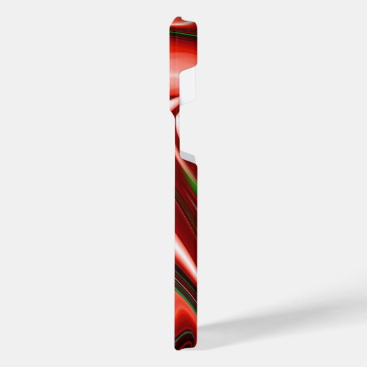 愛と希望の精神抽象芸術3Dレインボワート iPhoneケース (左側面)