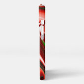 愛と希望の精神抽象芸術3Dレインボワート iPhoneケース (左側面)