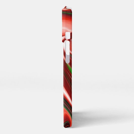 愛と希望の精神抽象芸術3Dレインボワート iPhoneケース (左側面)