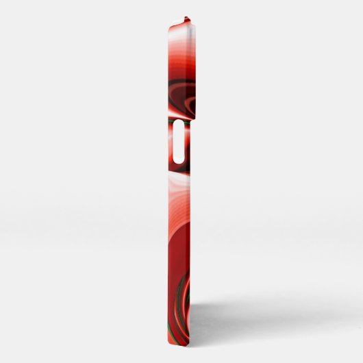 愛と希望の精神抽象芸術3Dレインボワート iPhoneケース (右側面)