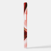 愛と希望の精神抽象芸術3Dレインボワート iPhoneケース (右側面)