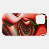 愛と希望の精神抽象芸術3Dレインボワート iPhoneケース (裏面横)