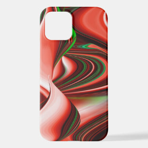 愛と希望の精神抽象芸術3Dレインボワート iPhone 12ケース