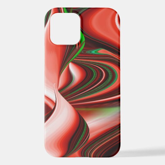 愛と希望の精神抽象芸術3Dレインボワート iPhoneケース (裏面)