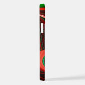 愛と希望の精神抽象芸術3Dレインボワート iPhoneケース (右側面)