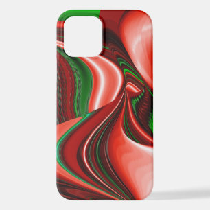 愛と希望の精神抽象芸術3Dレインボワート iPhone 12ケース