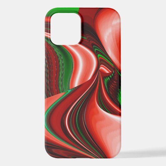 愛と希望の精神抽象芸術3Dレインボワート iPhoneケース (裏面)